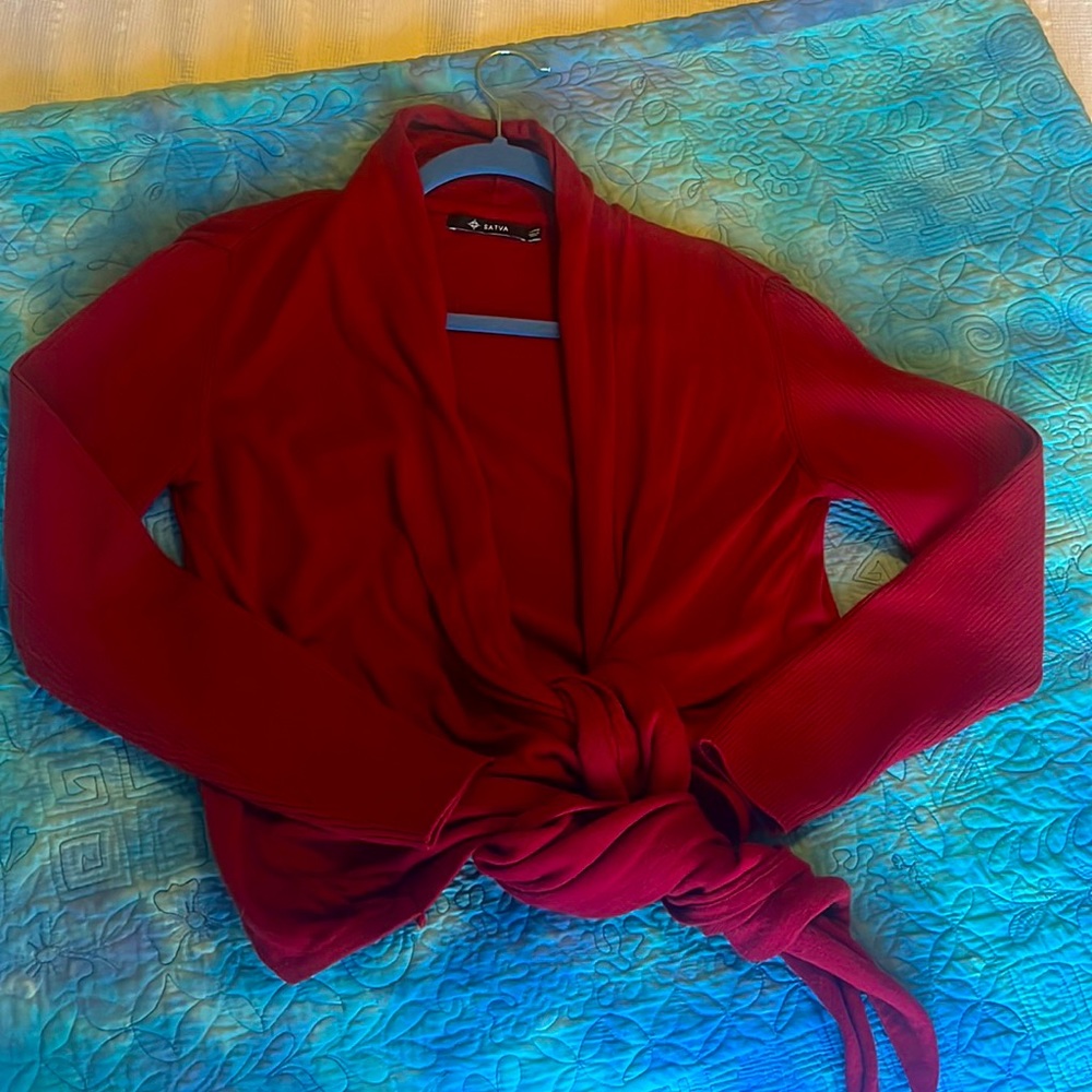 Satva wrap sweater - perfect for before & after yoga